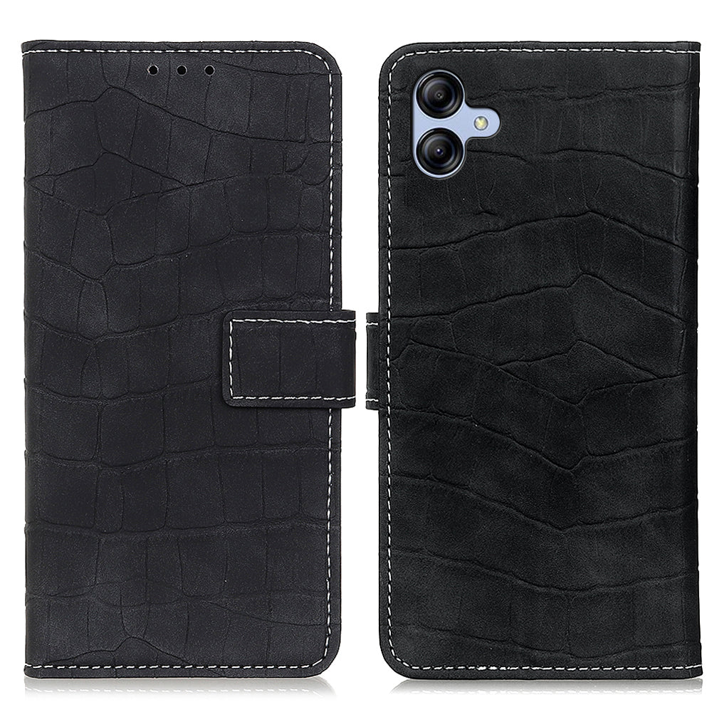 For Samsung Galaxy A05 4G Case Stand Crocodile Texture Leather Phone Wallet Cover For Samsung Galaxy A05 4G Case Stand Crocodile Texture Leather Phone Wallet Cover